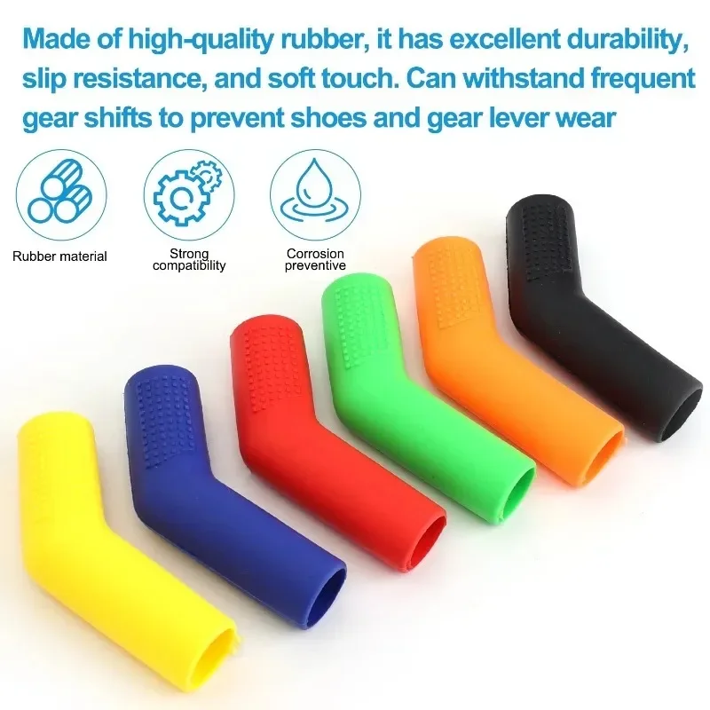 Motorcycle Gear Lever Rubber Cover Anti-slip Grip Shift Rod Cover for Honda Yamaha Dirt Bike Universal Replacement Parts