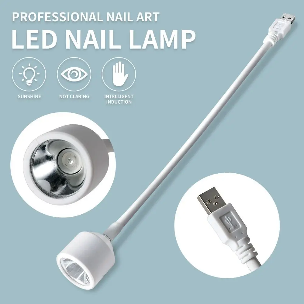 접이식 UV LED 네일 램프 빠른 건조 360도 조절 가능한 젤 폴리쉬 건조기 USB 전원 미니 핸드헬드 네일 건조기 네일 DIY
