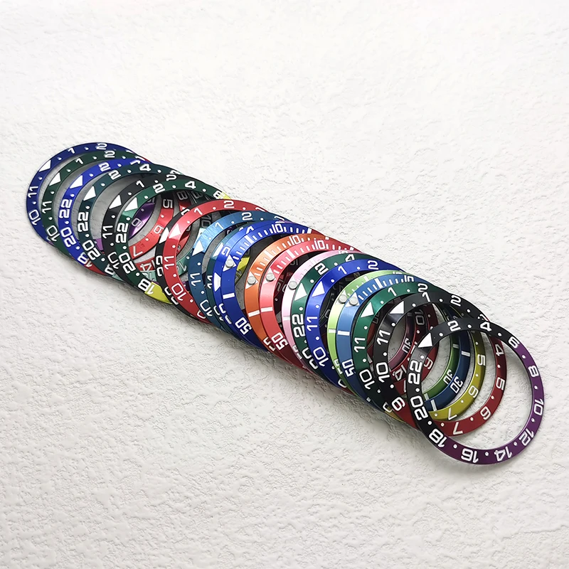Aluminum Sloped Bezel Insert for Diver's Style Mechanical Watch Repair