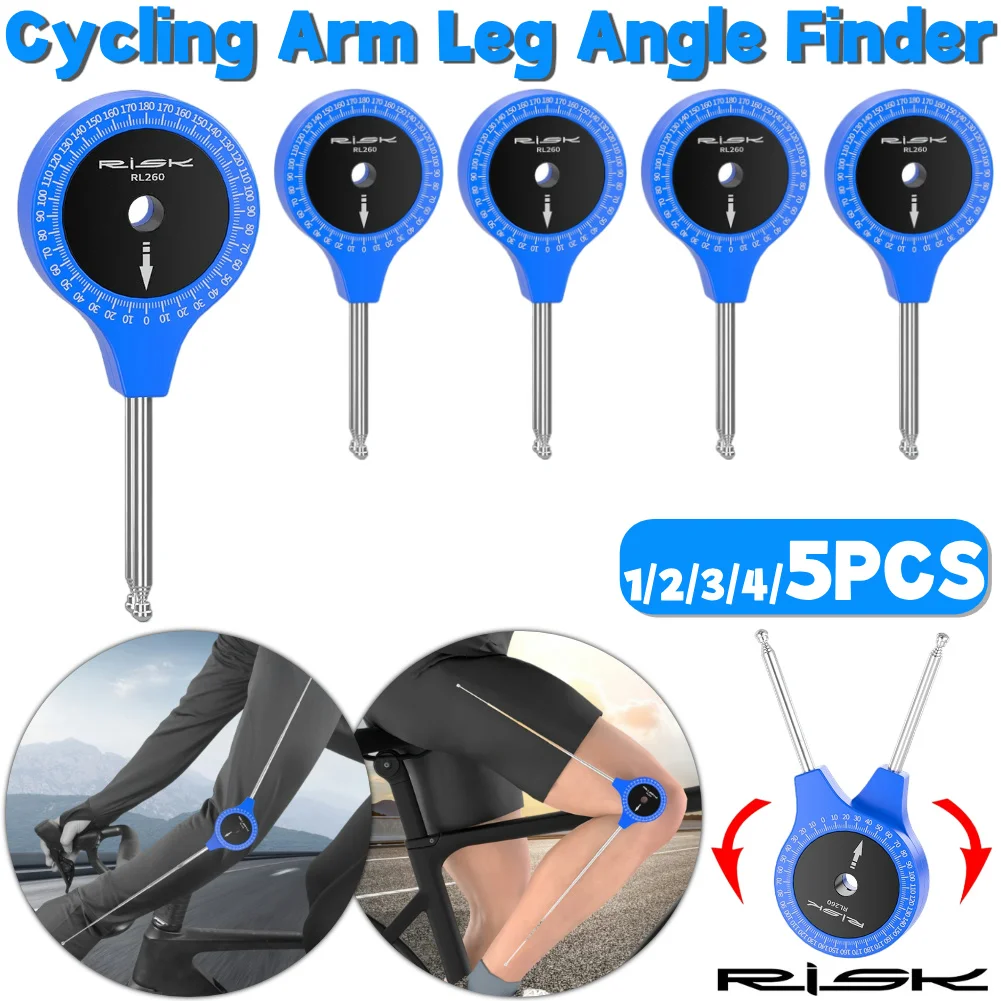 Bike Joint Protractor Telescopic Bicycle Joint Protractor Cycling Arm Leg Angle Finder Riding Accessories