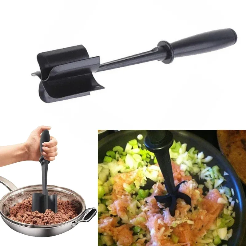 1PC Beef Turkey Utensils Heat Resistant Cookware Meat Chopper Food-Tool  Masher