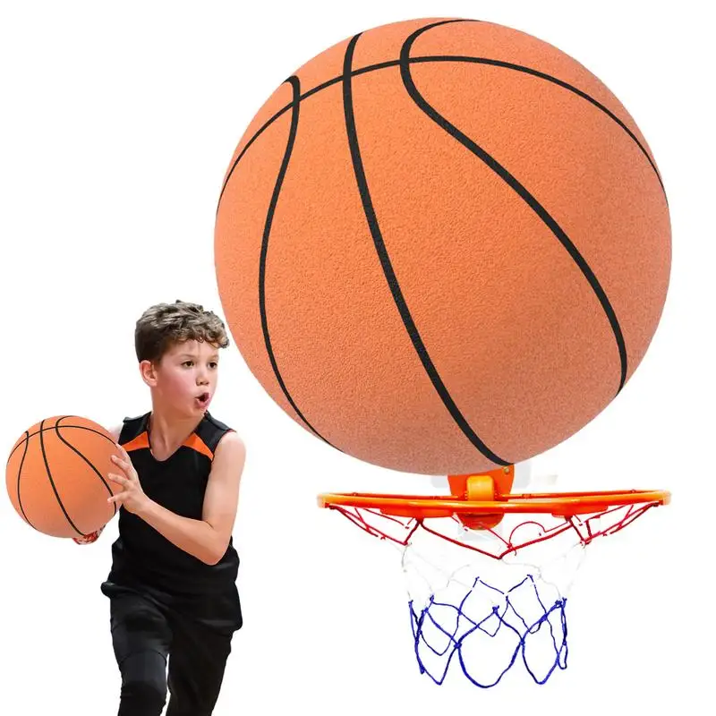 

Silent High Density Foam Sports Ball Indoor Mute Basketball Soft Elastic Ball Children Sports Toy Games