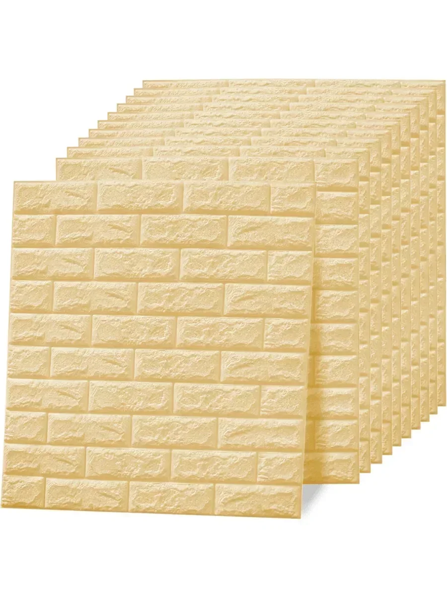 20x7.5cm 3D Wall Panels Peel and Stick Wallpaper Sticker Self-Adhesive Waterproof Foam Interior Wall Decor Bathroom Home