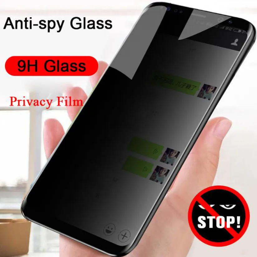 2 x Verre trempé 3D Vitre Protection écran Privé Private Anti espion Pour Iphone  11 Pro