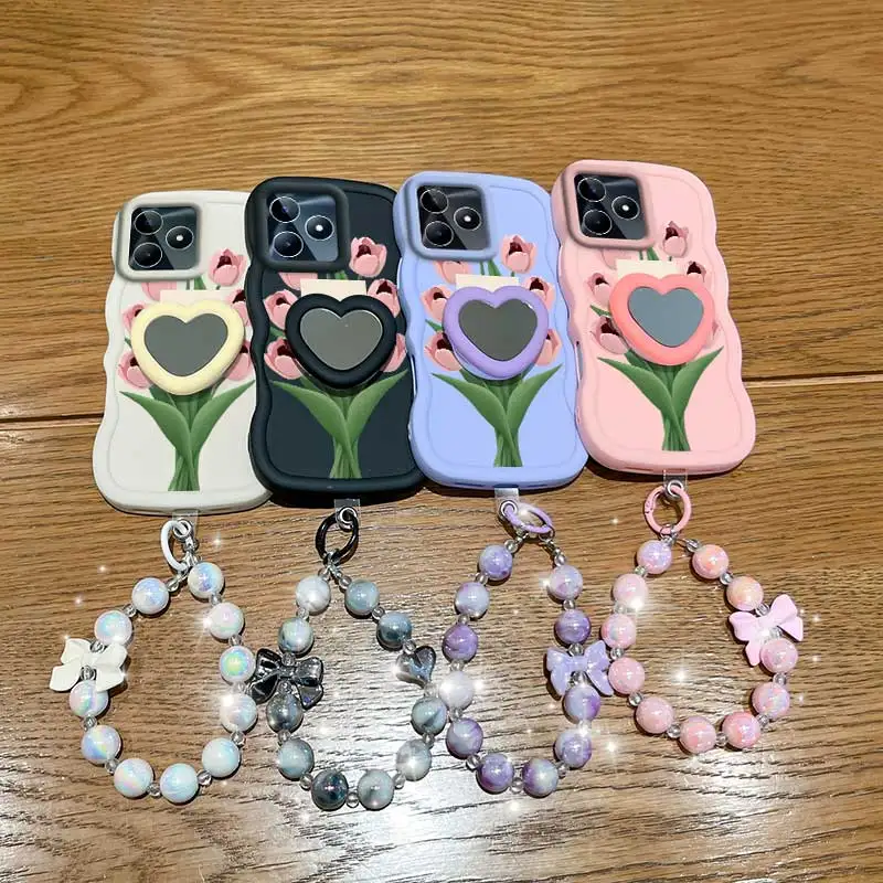 Stay Happy Phone Accessory Set: Case, Lanyard & Stand - 3-Piece Bundle