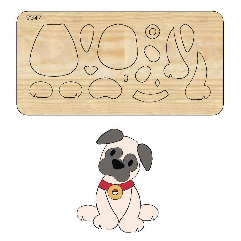

animal dog Cutting Dies Wooden Suitable for Common Die Cutting Machines on the Market