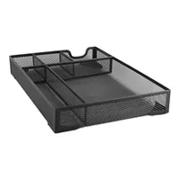 5 Grids Metal Mesh Drawer Organizer Tray Multipurpose Space Saving Desk Organizer Storage Basket for Home Study Room 3