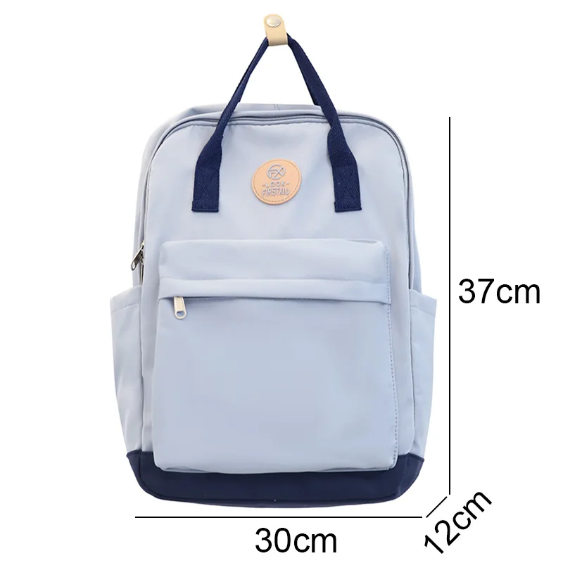 Cool Female Cute Green Fashion Ladies College Backpack Girl Travel Kawaii School Bag Women Nylon Laptop Student Book Bags Trendy 6