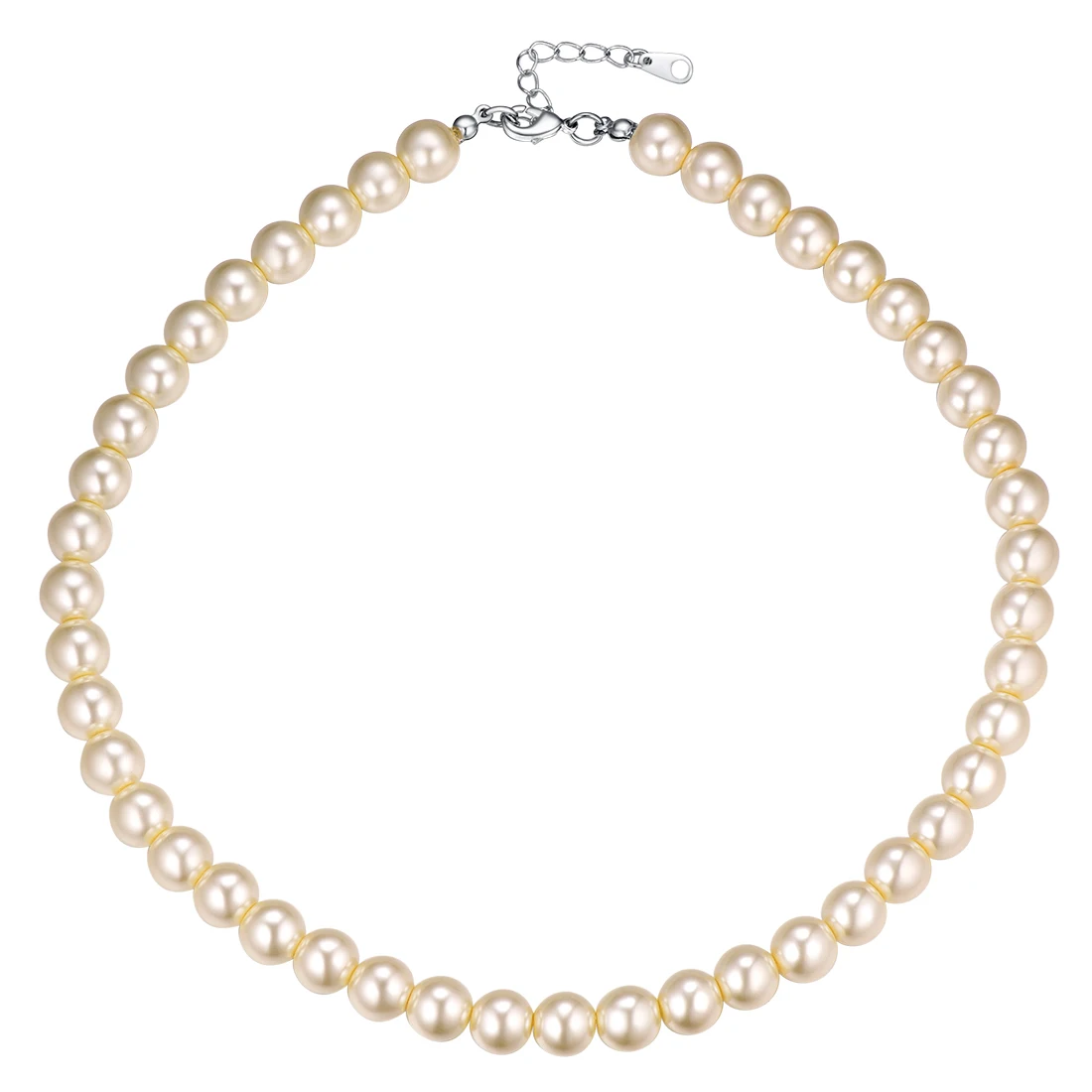 ChainsPro Simulated Pearl Choker Necklace Women Wedding/Bridal Gift Pearl Bead Statement Necklace Women Jewelry N036
