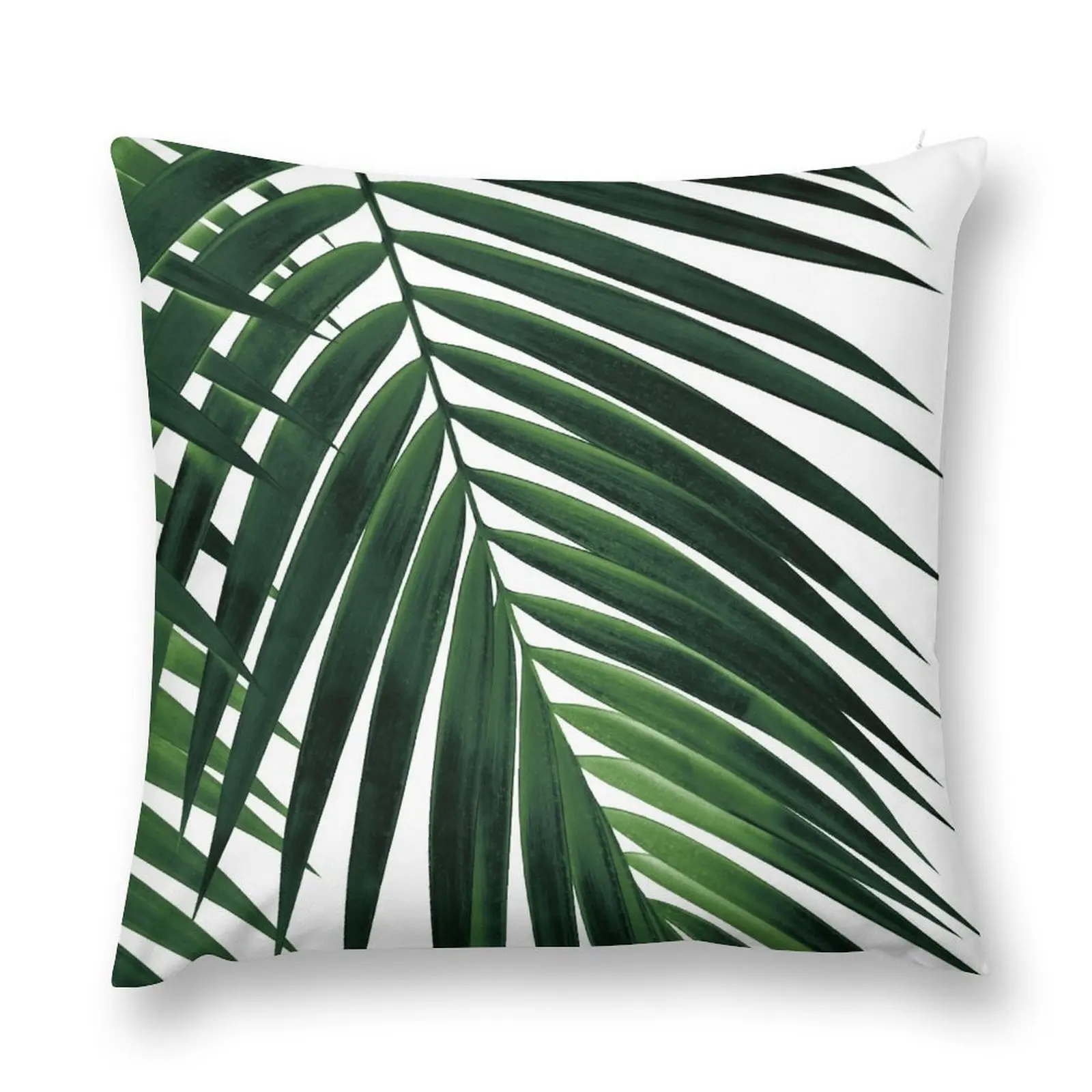 

Tropical Green Palm Leaf #1 #botanical #decor #art Throw Pillow Pillowcases Sofa Pillow Cover