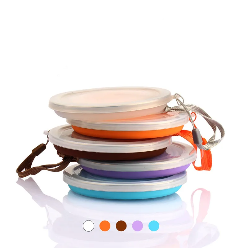 Folding Cups 200ml BPA FREE Food Grade Water Cup Travel Silicone Retractable Portable Outdoor Coffee Handcup folding cup