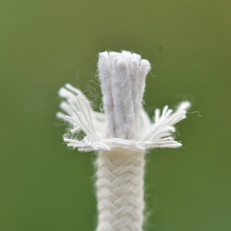 1.5-20mm Natural Hand Woven Corespun Cotton Rope Tapestry Decoration Flagpole Tent Pull Rope DIY Textile Craft Woven String