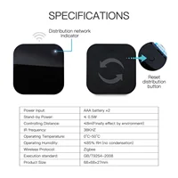 MOES Tuya ZigBee WiFi Smart IR Remote Control Universal Infrared Remote Controller for Smart Home works with Alexa Google Home 6