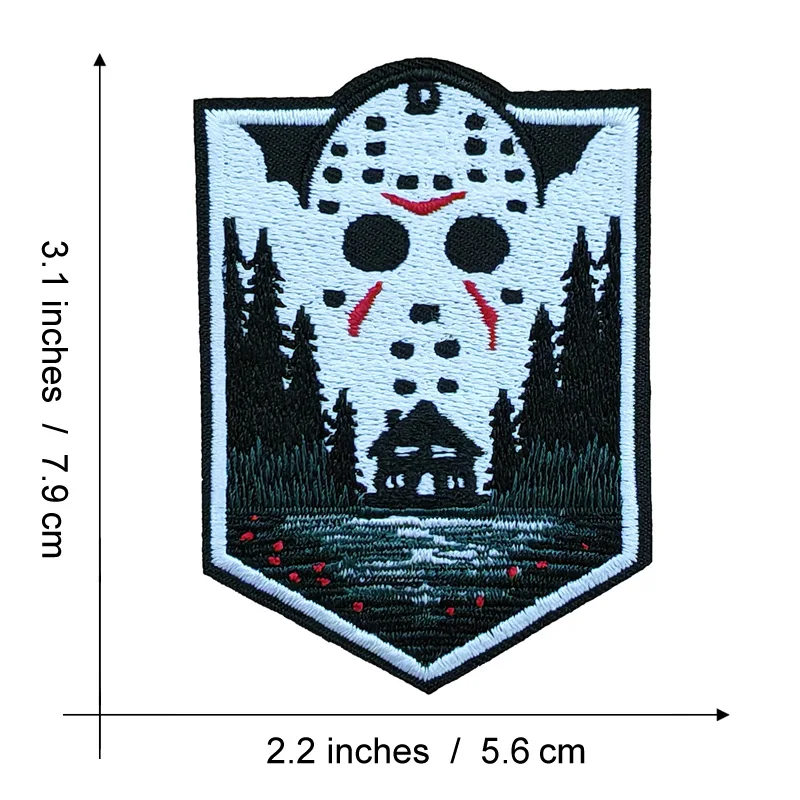 Biohazard Symbol Horror Movie Embroidery Patch - Psycho Clown Halloween Clothing Accessory
