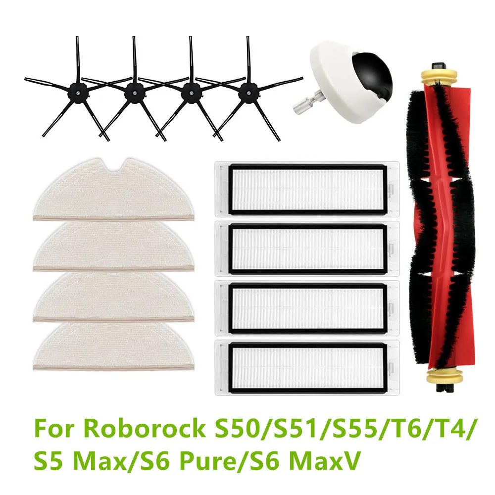 

14 шт./набор, насадки на швабру Roborock S50/S51/S55/T6/T4/S5 Max/S6 Pure/S6 MaxV