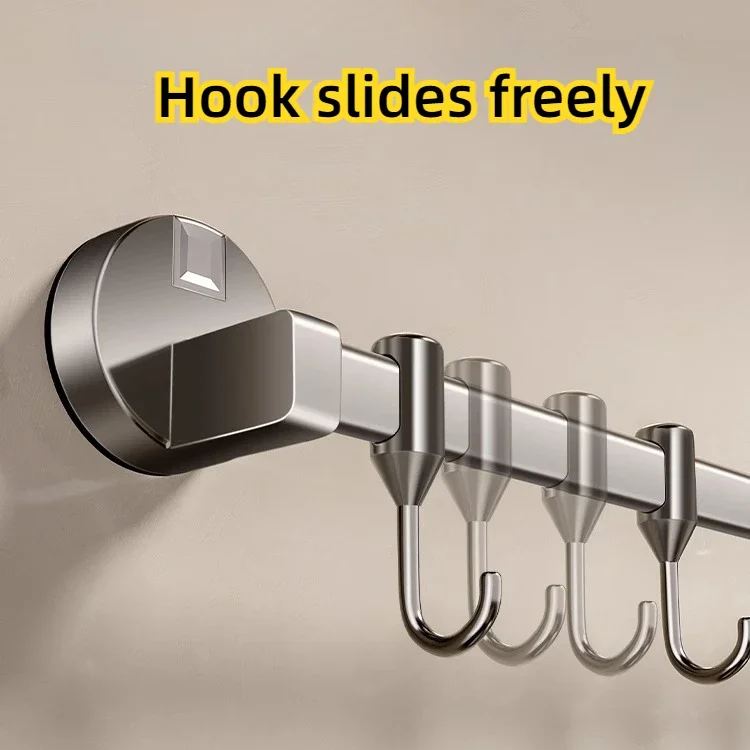 Suction Cup Kitchen Hooks Hanging Spatula & Spoon Organizer Wall Rack 8 Hooks