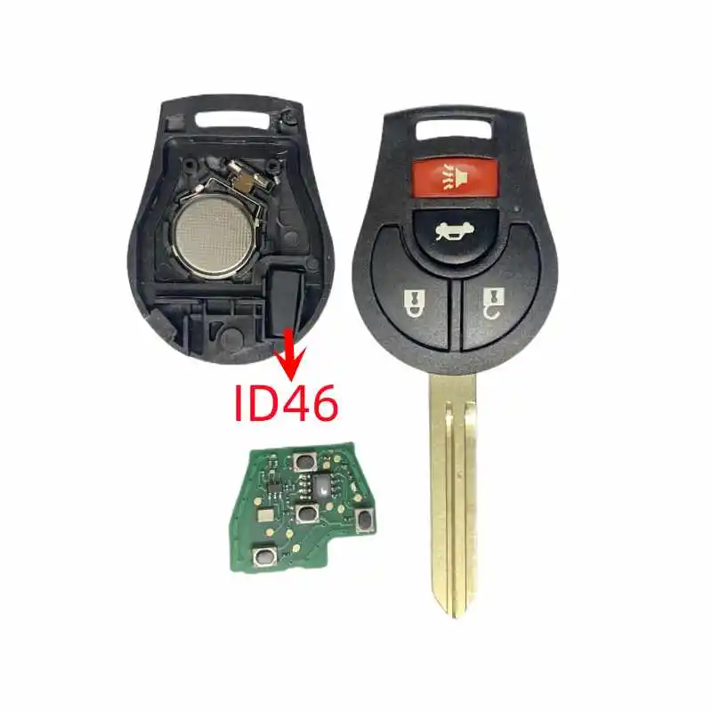 Keychannel 2 3 4 кнопки Автомобильный ключ ID46 315433 Мгц дистанционный брелок для Nissan Tida Sentra Versa Nossa CWTWB1U75161 с ключом NSN14 (art.: 3920c0aaffc19) - 3920c0aaffc19