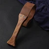 46.5CM Genuine Leather Horse Paddle Training Crop Equestrian Submissive Riding Beat Bat，Handmade Walnut wood Handle 6