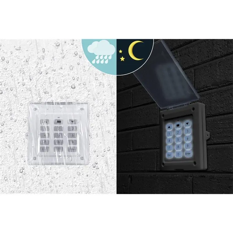 A92Z 원격 제어 디지털 액세스 시스템 무선 키패드 433Mhz 자동 보안 코드 입력, 게이트 운영자 패널 Mhz