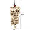Bird Toys Chewing Toy Parrot Cage Bite Toys Corn Husks Color Wood Beads Entertainment Toys for Small and Medium Parrots Birds 2
