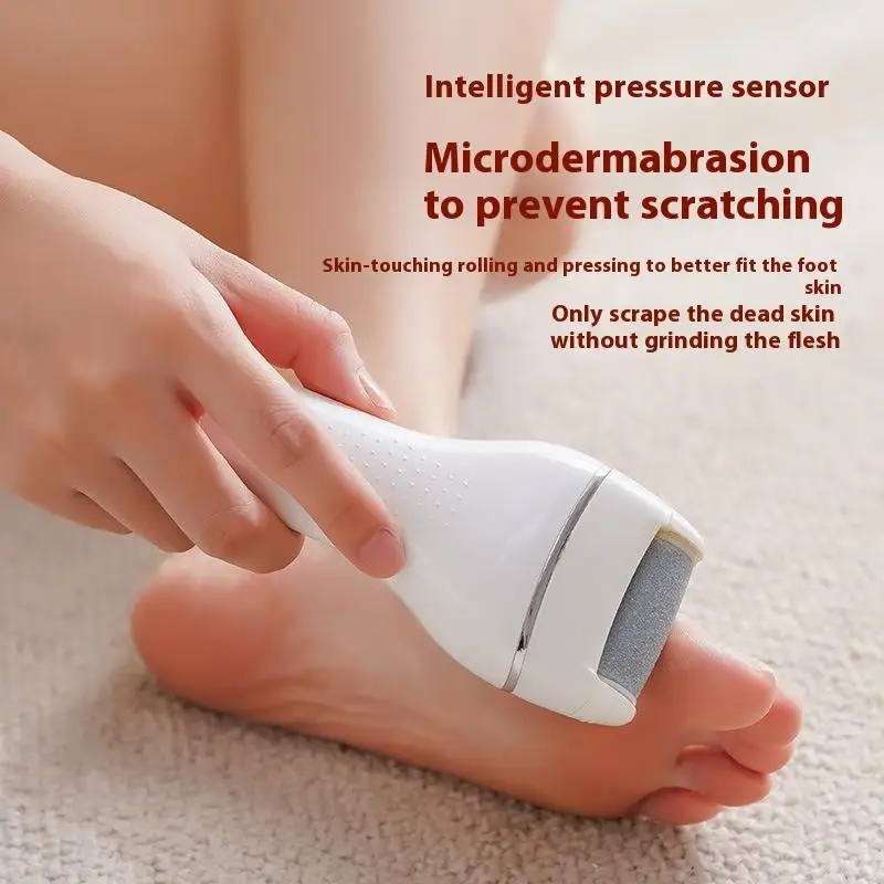 Electric Foot Callus Remover Waterproof Pedicure Scrubber Tool_voghion.com