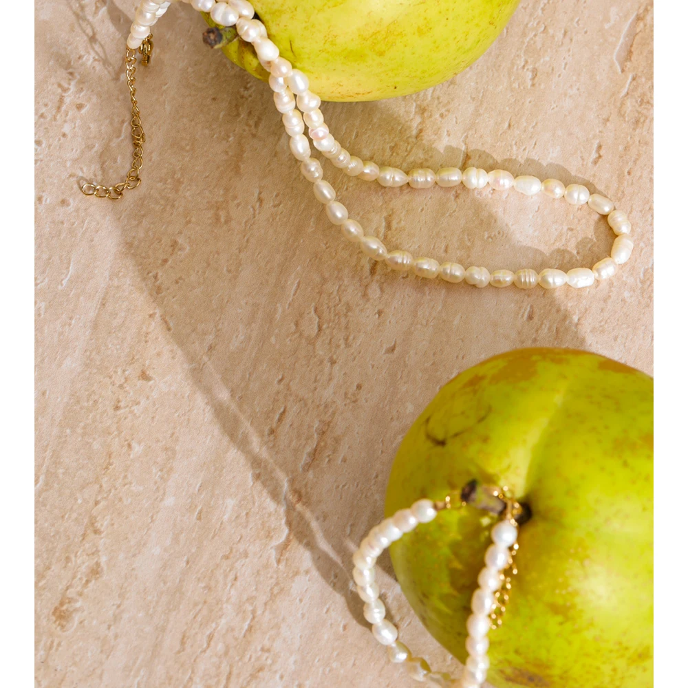 Yhpup Natural Freshwater Pearls Necklace
