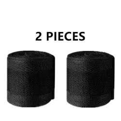Premium Cotton Boxing Hand Wraps - 2 Rolls of 2.5M Protective Sports Straps (2pcs black)