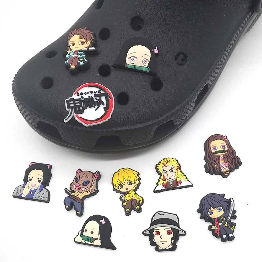 Demon Slayer Collection Ciondoli Per Scarpe Decorazioni Per Scarpe Fai Da Te Accessori Decorazioni Sandalo Decorare Per Crocs Regalo Per Feste Per Bam