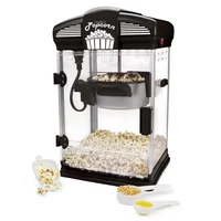 Nonstick Kettle Popcorn Maker with Measuring Cup and Scoop 4 Qt Theater Style Black Hot Oil Popping Easy Cleanup and Storage 1