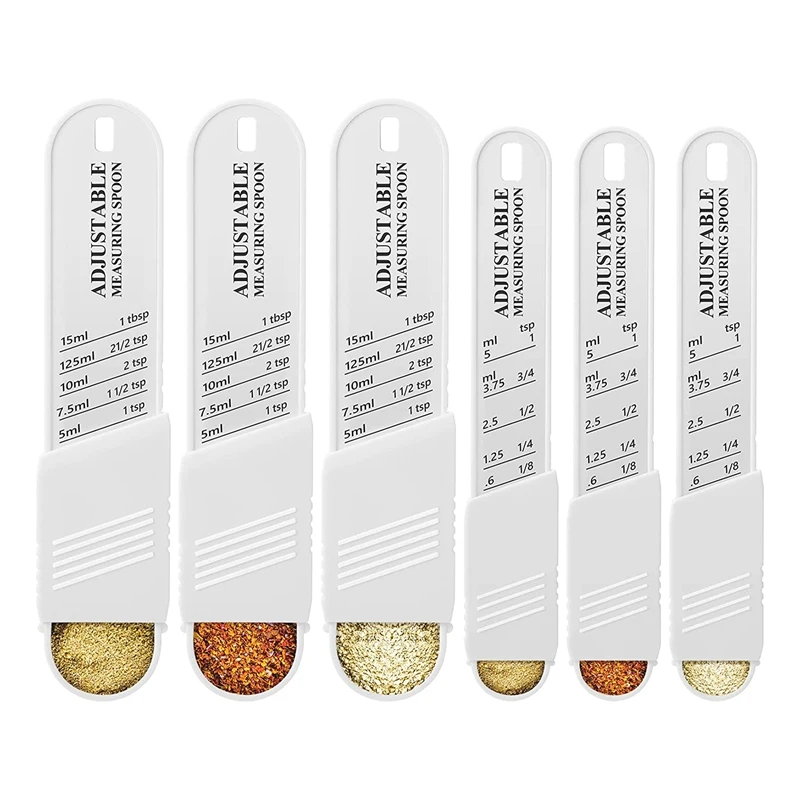 

6 Pcs Baking Cooking Spoon Set Chef Spoon For Kitchen