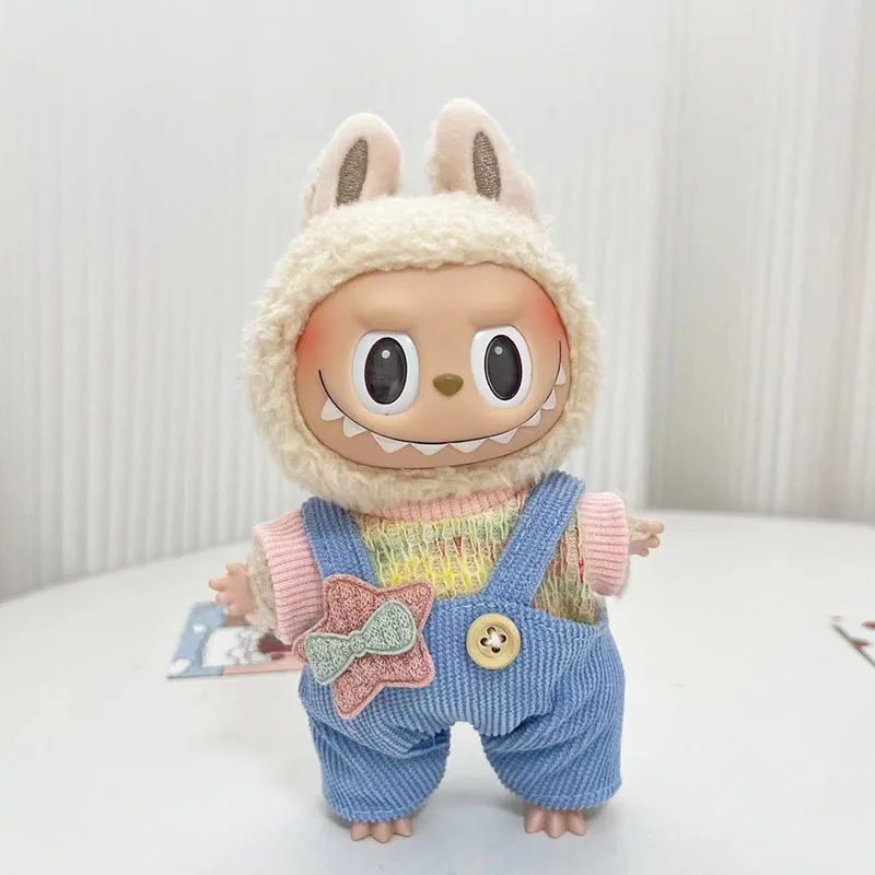 thumbnail image 1 of 17cm Pendant Cute Labubu Doll Clothes Fashion Dress Headgear Stuffed Accessories Cos Anime Plush Cartoon Decor Birthday Toy Gift, 1 of 5