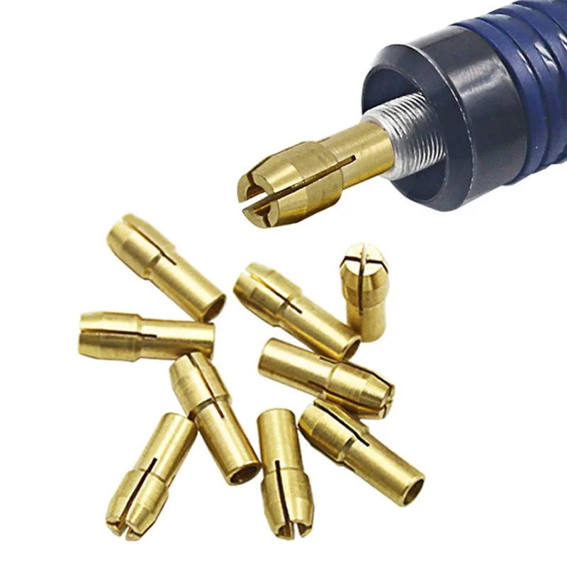 20PCS/10PCS 3.0mm Mini Drill Brass Collet Chuck Adapter Micro Collet