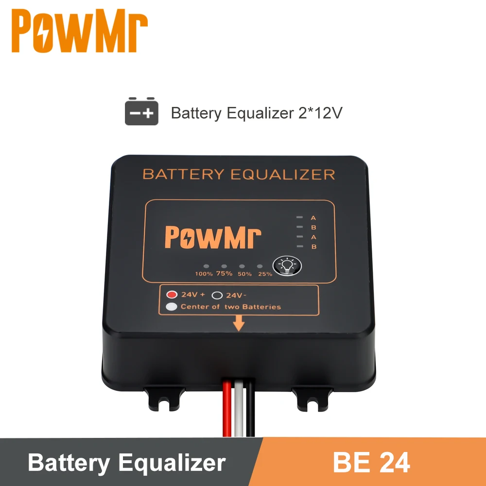 Bilanciamento Batteria Powmr Per Equalizzatore Batteria N * 12V 2 Batterie Al Piombo Acido 12V