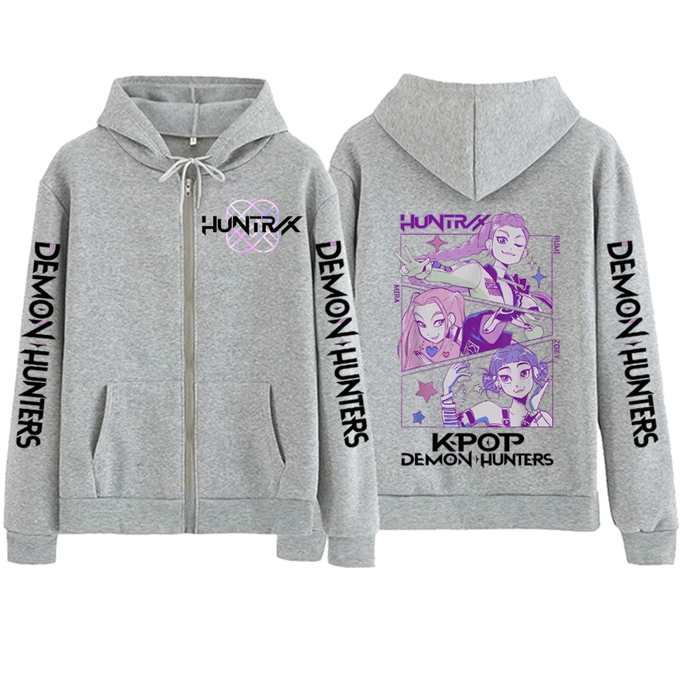 YiJee Sweat à Capuche Kpop Demon Hunters – Sweatshirt Zippé à