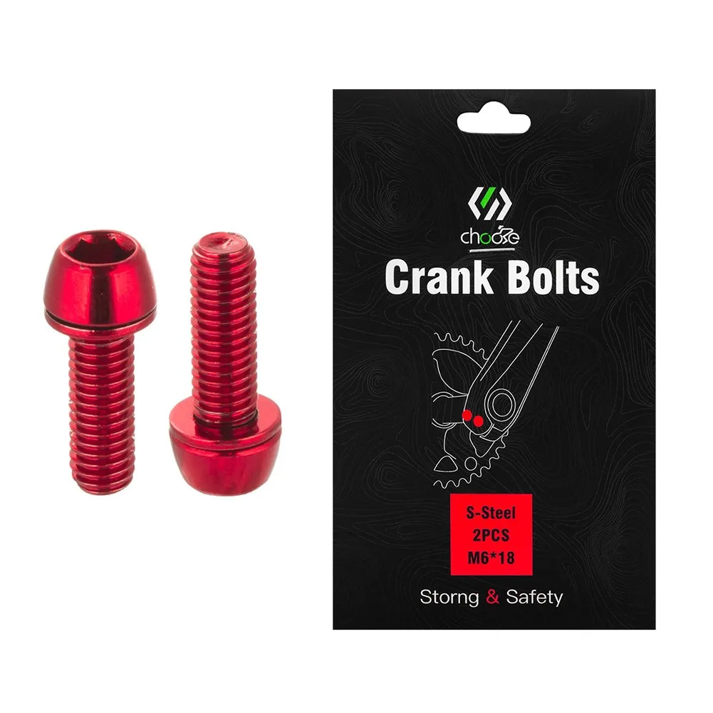 

Easy to Install M6*18mm Crank Screws, Secure Threads for Stability, Reliable Tightening Process, Great Bike Accessory