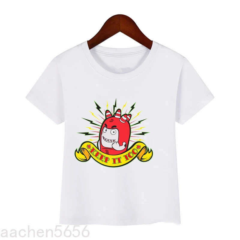 New Hot Sale Children T-shirt Funny Cartoon Oddbods Graphic Print Boys Tee Summer Casual Kids Tops Cute Girls Tees cool kid t shirt