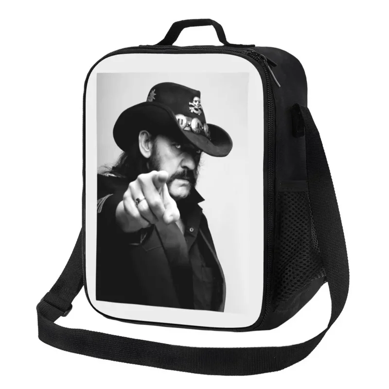 

Retro Rock Singer Lemmys Insulated Lunch Bag for Work School Waterproof Cooler Thermal Lunch Box Women Children