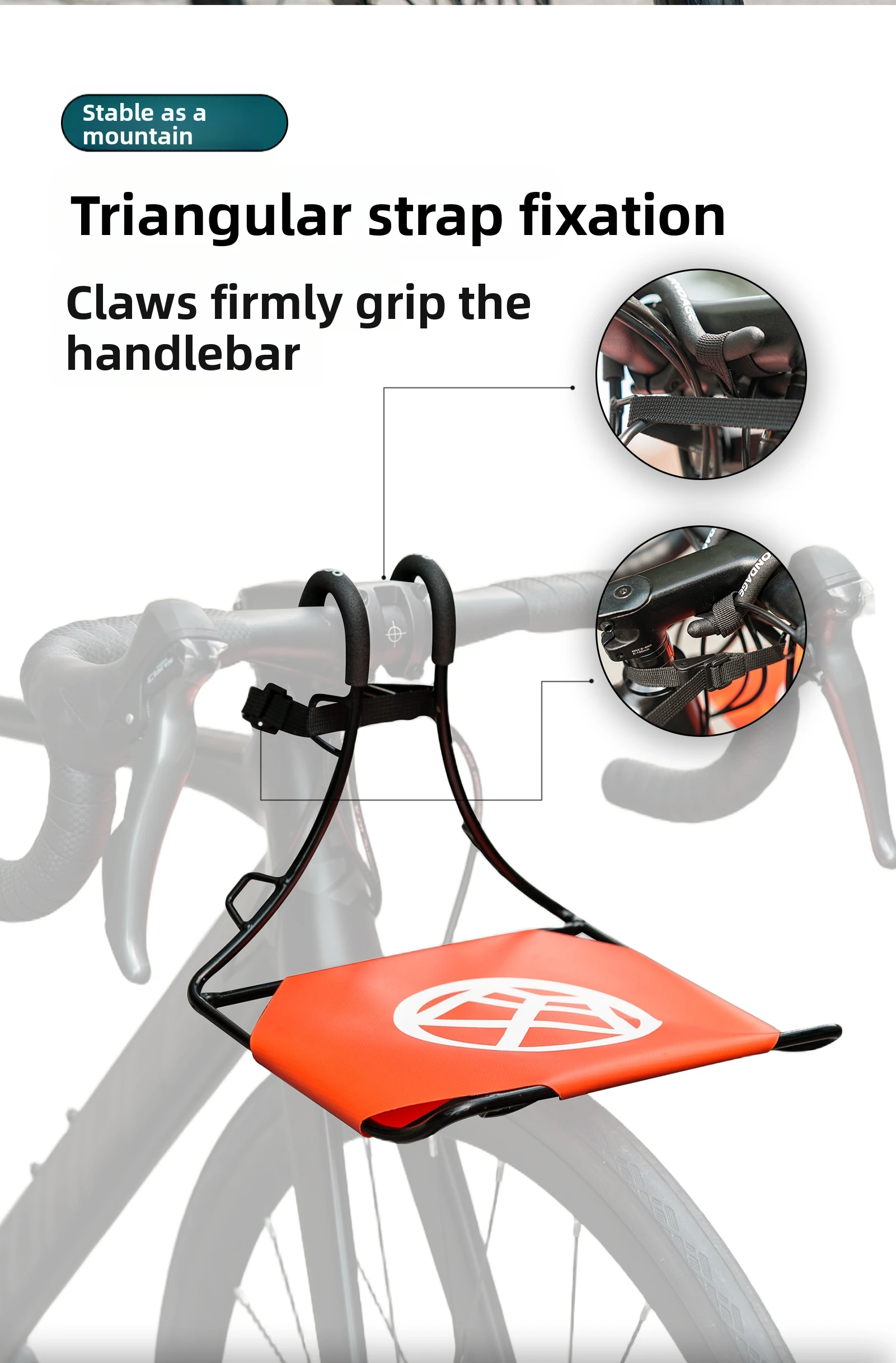 Description Picture 4 of itemOFFBONGAGE Bicycle Front Rack Carrier Panniers Bag Luggage Shelf Bracket Trunk MTB Bike Cycling Rack 10kg Load Capacity