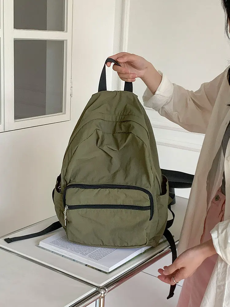 

Causal Women‘s Backpack Preppy Style Nylon Women Backpack Niche Design College School Backpack for Women Travel Girls Daypack