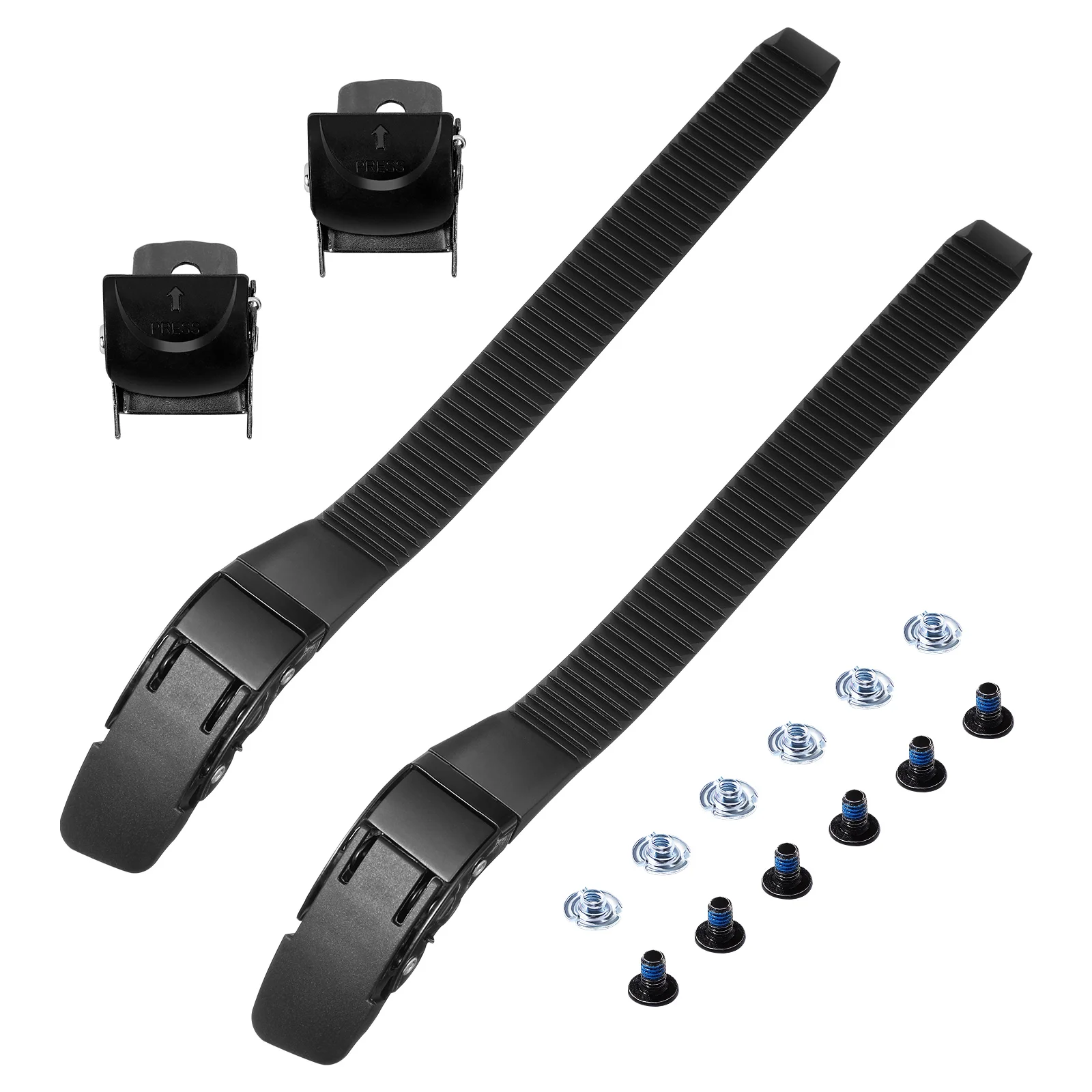 2 Sets Roller Skate Strap Buckles Adjustable Replacement Parts Skating Shoes Accessories Flashing Roller Skateboard Plastic Long