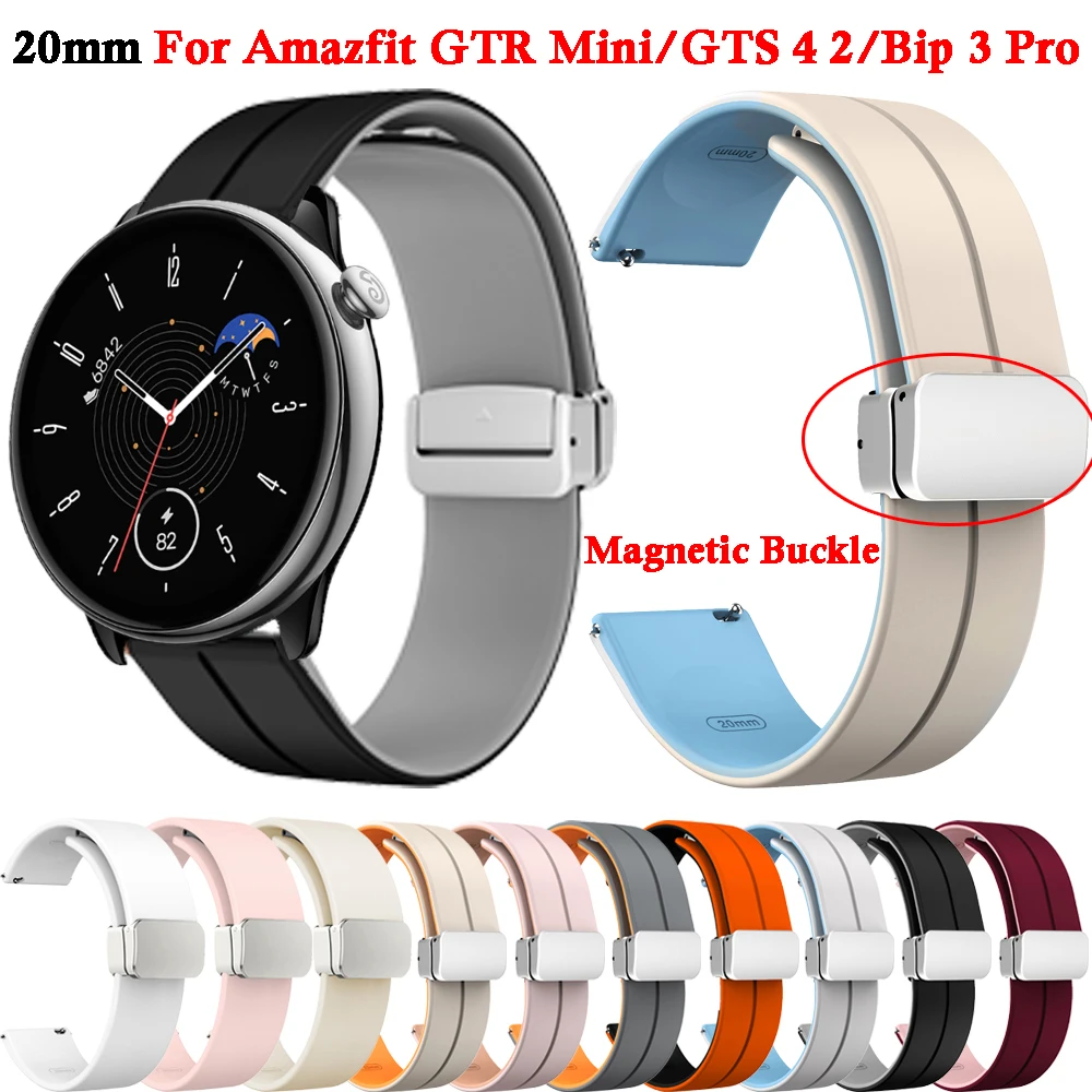 Magnetic Watch Band for Huami Amazfit GTR Mini / Bip 3 / Bip 3 Pro