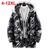 Fur Collar Parkas Camoufalge Padded Winter Jacket Thicken Warm Hooded Down Coat Men Plus Size 10XL 11XL 12XL Jackets Outerwear 1