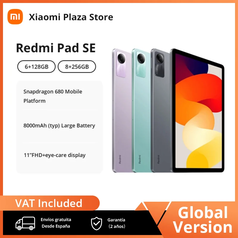 Xiaomi Redmi Pad SE Tablet vs Xiaomi Pad 6 Tablet (8GB RAM + 256GB)