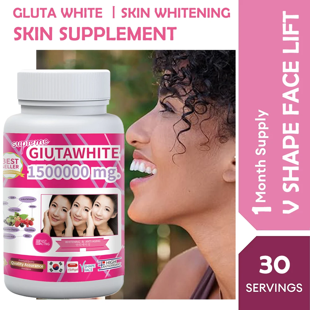 1500000MG Glutathione Skin Whitening Supplement Anti-Aging, UV Protection, Even Skin Tone & Scar