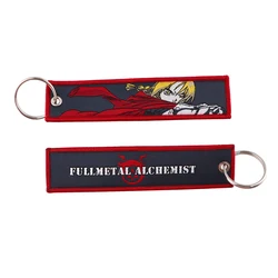 Embroidered Anime Key Ring with Decorative Charm (1)