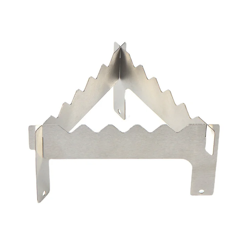 

Foldable Alcohol Stove Cross Stand Stainless Steel Sturdy Cooking Ultra-light Spirit Burner Cross Stand Set for Outdoor Camping