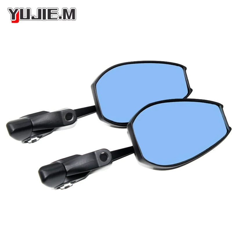 CNC Rear View Mirror For   Vulcan s 650 VN 650 VULCANS Motorcycle Universal Rear View MirrorCNC AluminumBlue Anti-glare Mirror 4