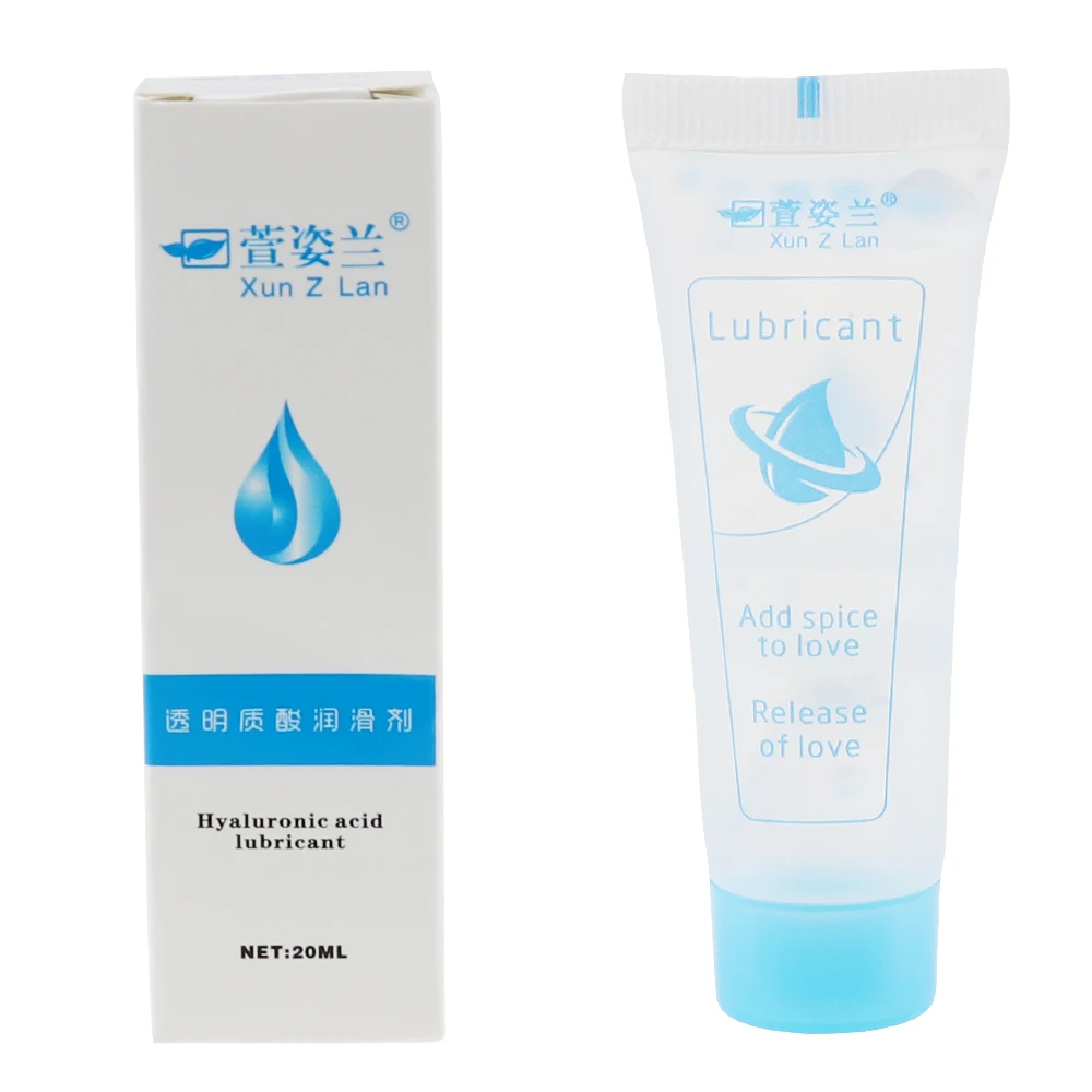 Sex Lubricant 20ml Water Based Portable Mini Anal Oral Sex Gel Hyaluronic Acid Lube Adult Cream Oil