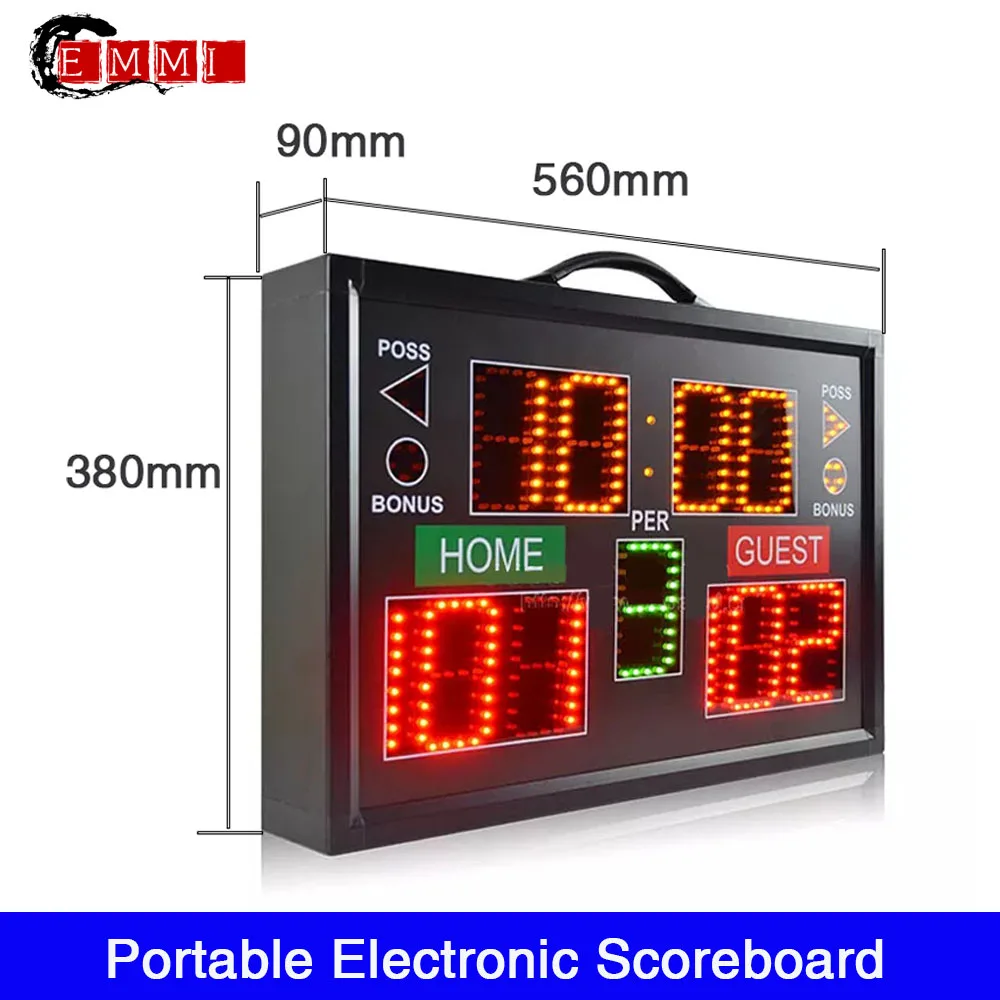 HotSaleLedPortableScoreboardLedDigitalElectronicBasketballScoreboardLedBasketball