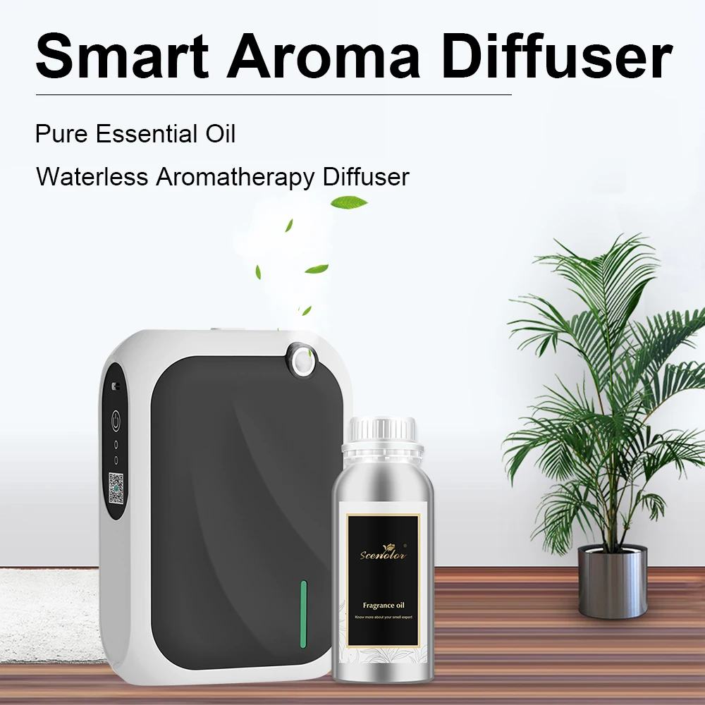 

Electric Aroma Diffuser 500m³ Wifi Bluetooth Button Three Operations 140ml Capacity Perfume Room Fragrance Home Aroma Devices